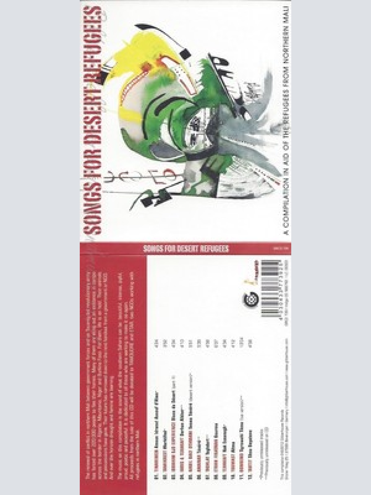 CD--VARIOUS -- -- SONGS FOR DESERT REFUGEES--PROMO