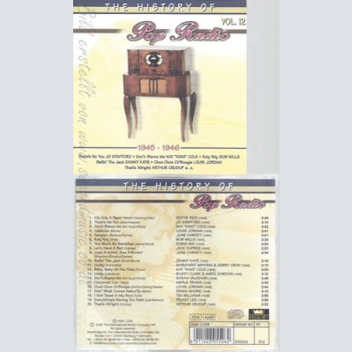 CD--HISTORY OF POP RADIO --VOL 12 ----1946