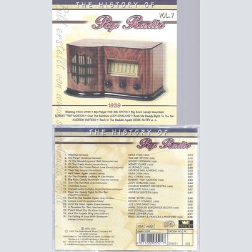 CD--HISTORY OF POP RADIO -- -7-- THE HISTORY OF POP RADIO