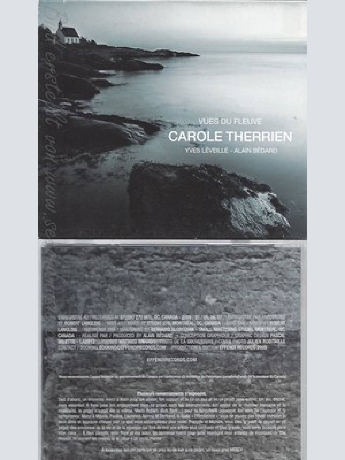 CD--CAROLE THERRIEN, LÉVEILLÉ UND BEDARD -- -- VUES DU FLEUVE