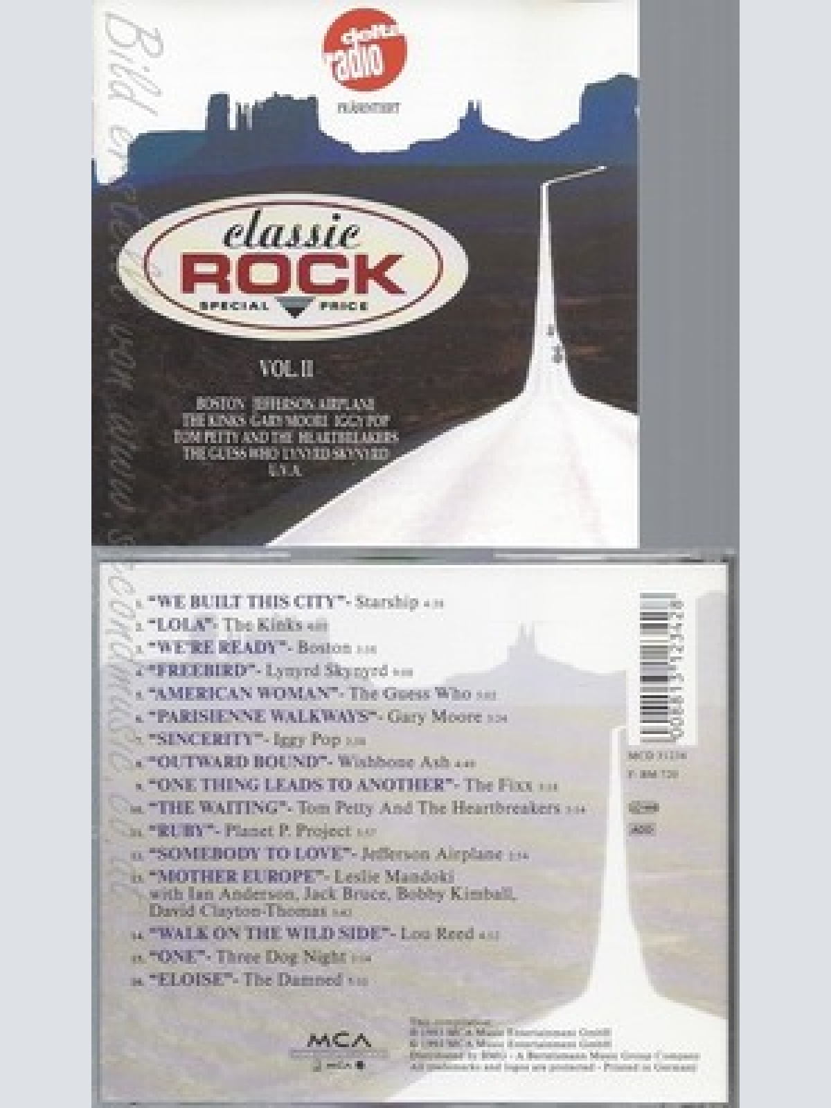 CD--CLASSIC ROCK 2 ---STARSHIP, KINKS, LYNYRD SKYNYRD, GUESS WHO, IGGY POP, WISH