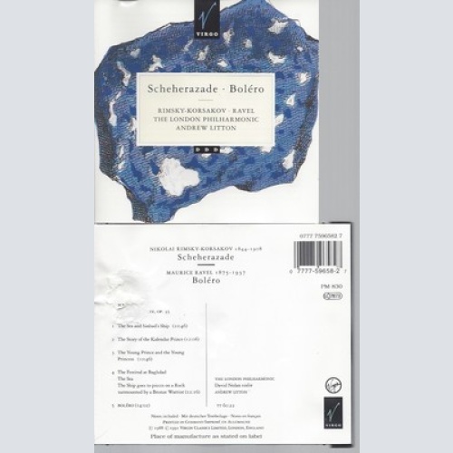 CD--LITTON/LPO -- ----KORSAKOV:SCHEHEZERADE--BOLERO