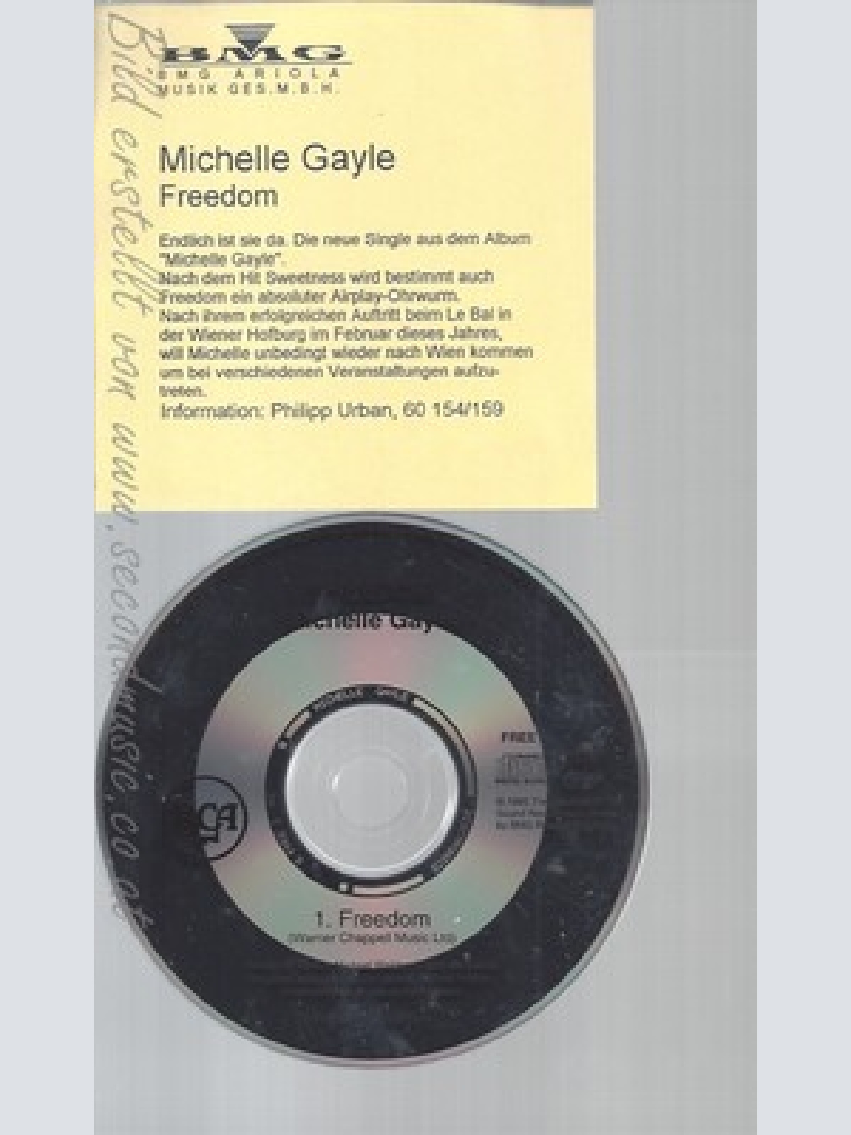 CD--MICHELLE GAYLE--FREEDOM--PROMO