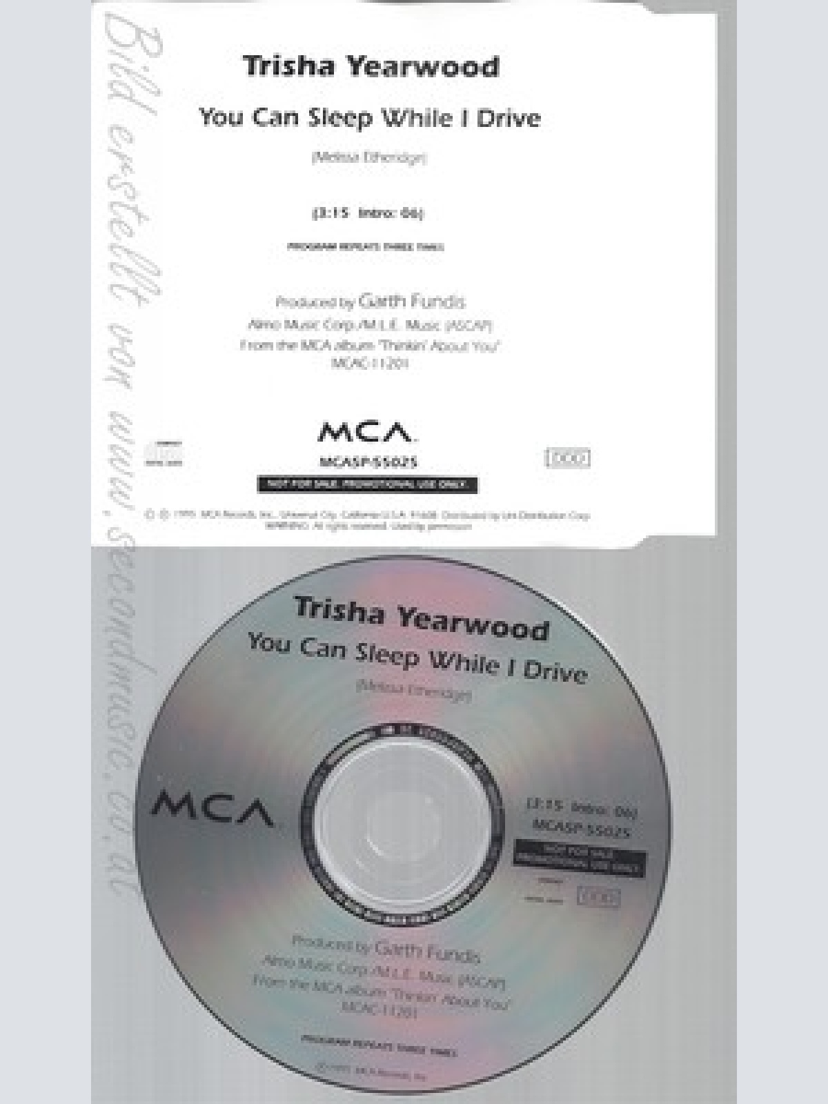 CD--TRISHA YEARWOOD--YOU CAN SLEEP WHILE I DRIVE--PROMO