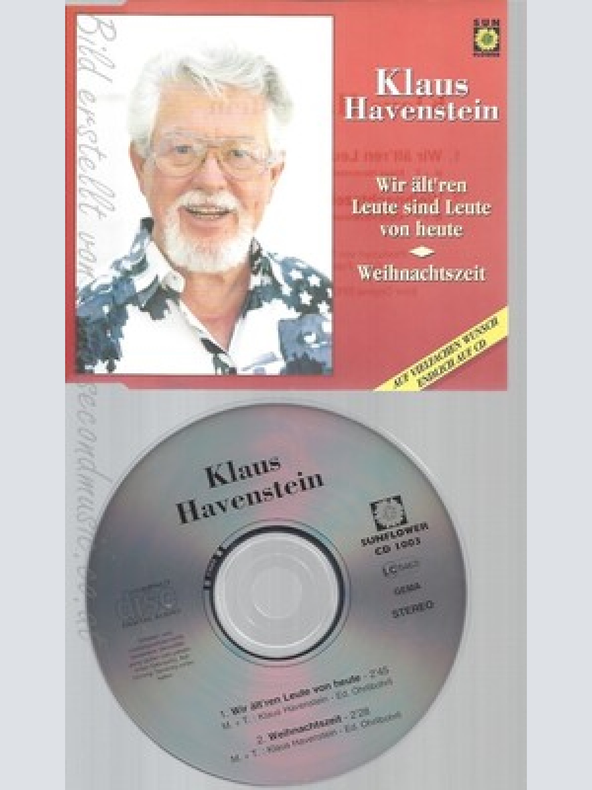 CD--KLAUS HAVENSTEIN--WIR ÄLT'REN LEUTE SIND LEUTE VON HEUTE