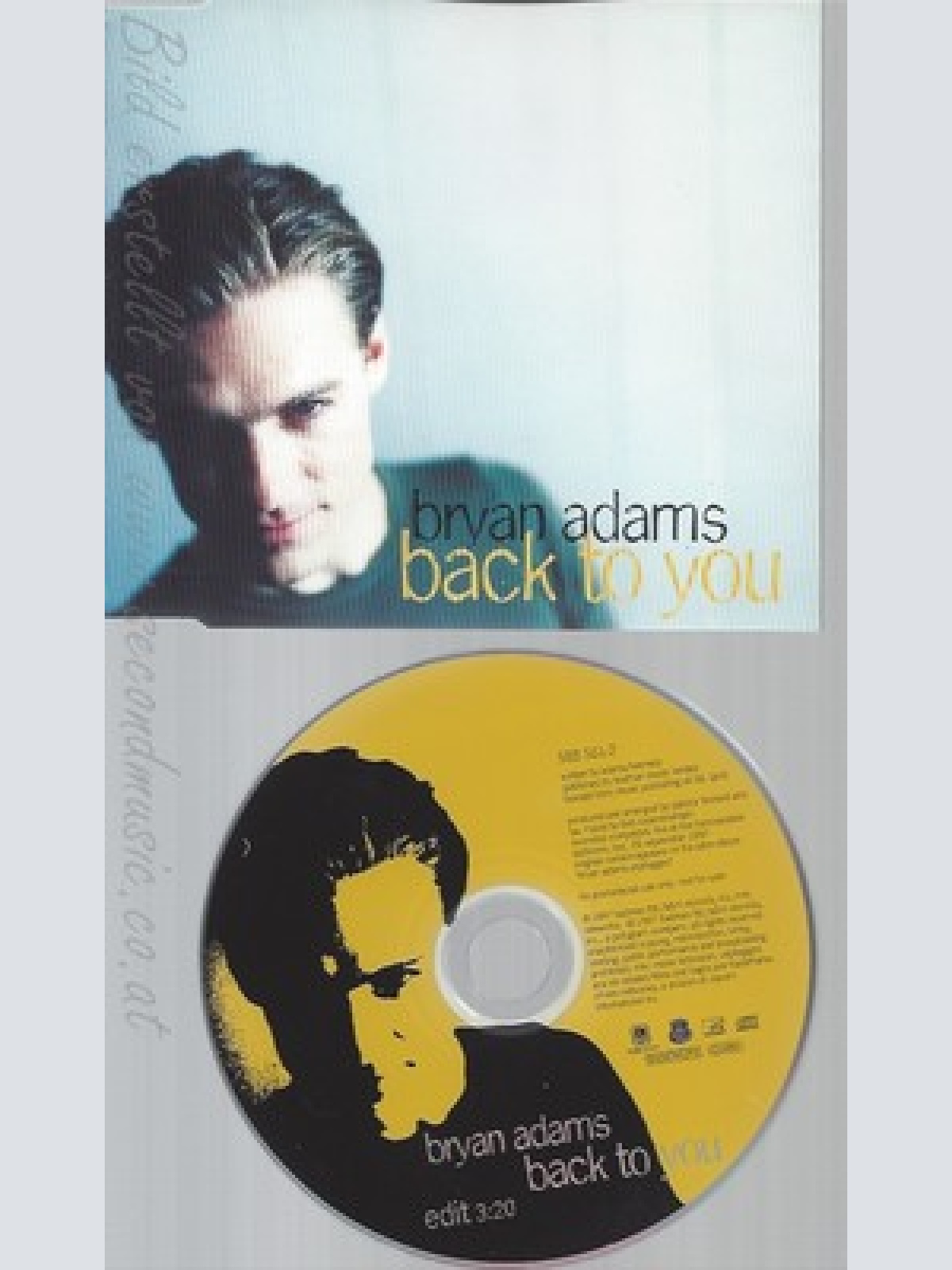 CD--BRYAN ADAMS--BACK TO YOU--PROMO