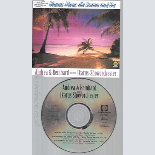 CD--ANDREA & REINHARD--IKARUS SHOWORCHESTER--BLAUES MEER DIE SONNE UND DU--