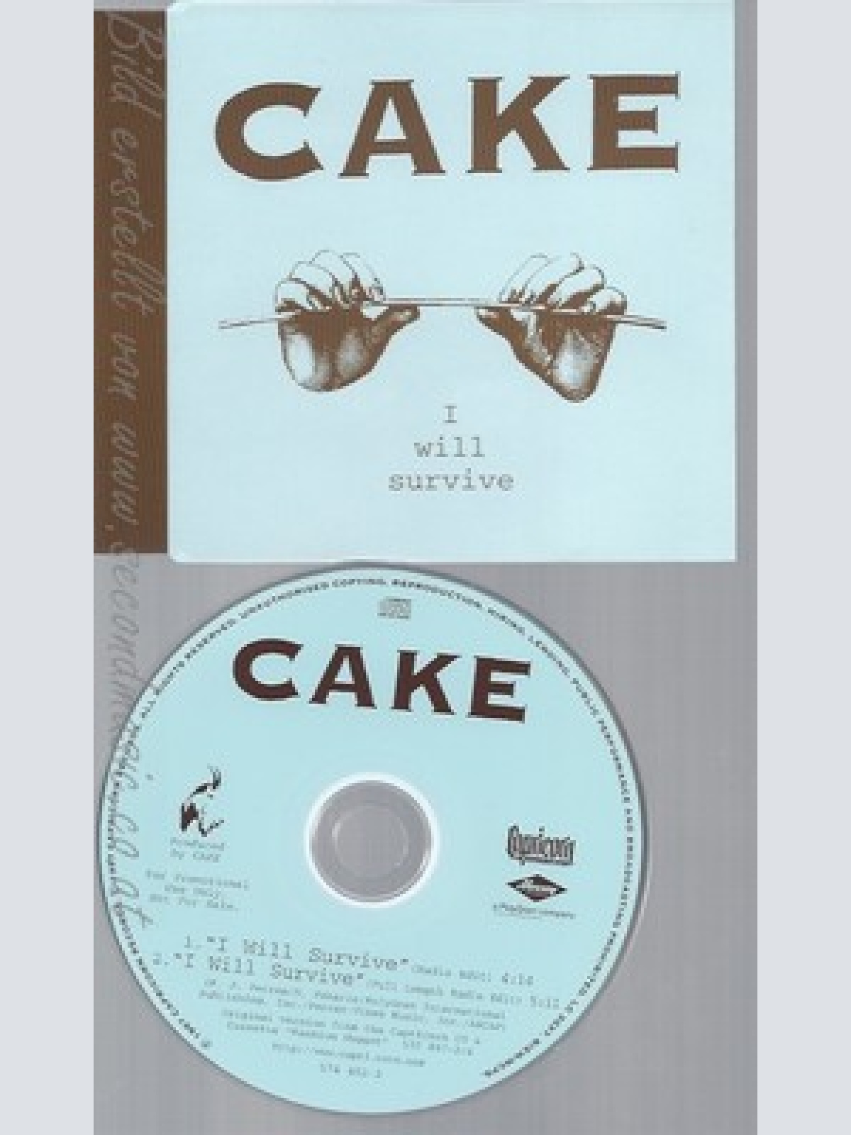 CD--CAKE--WILL SURVIVE--PROMO