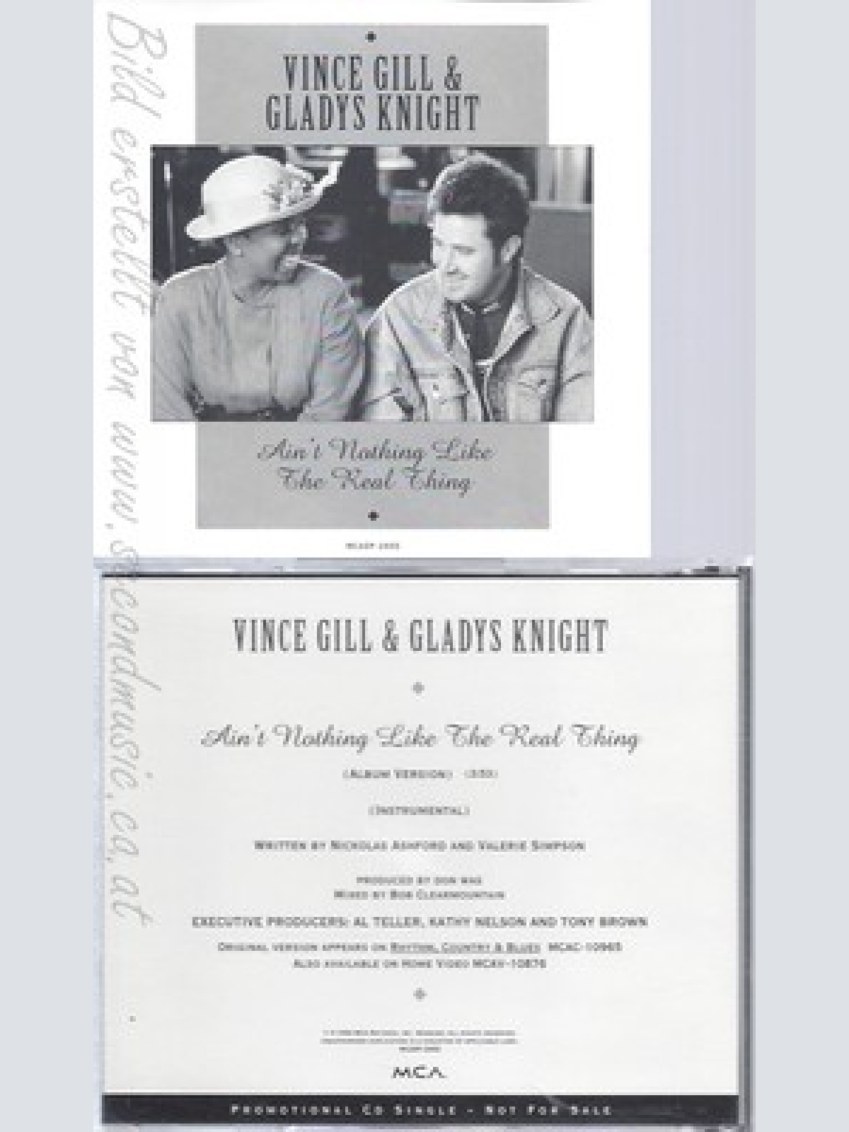 CD--VINCE GILL AND GLADYS KNIGHT--AIN'T NOTHING LIKE THE REAL THING --PROMO
