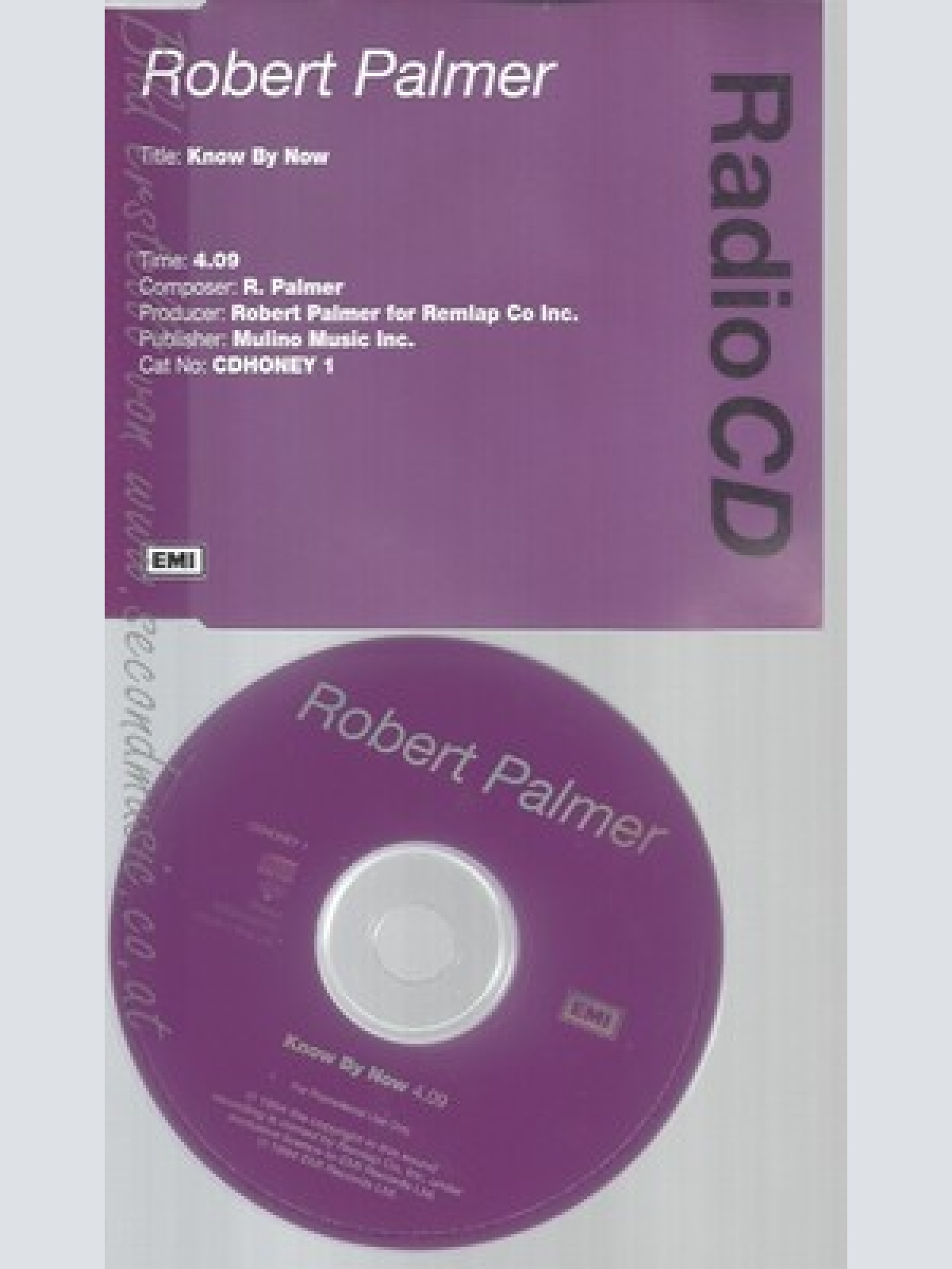 CD--ROBERT PALMER--KNOW BY KNOW--PROMO
