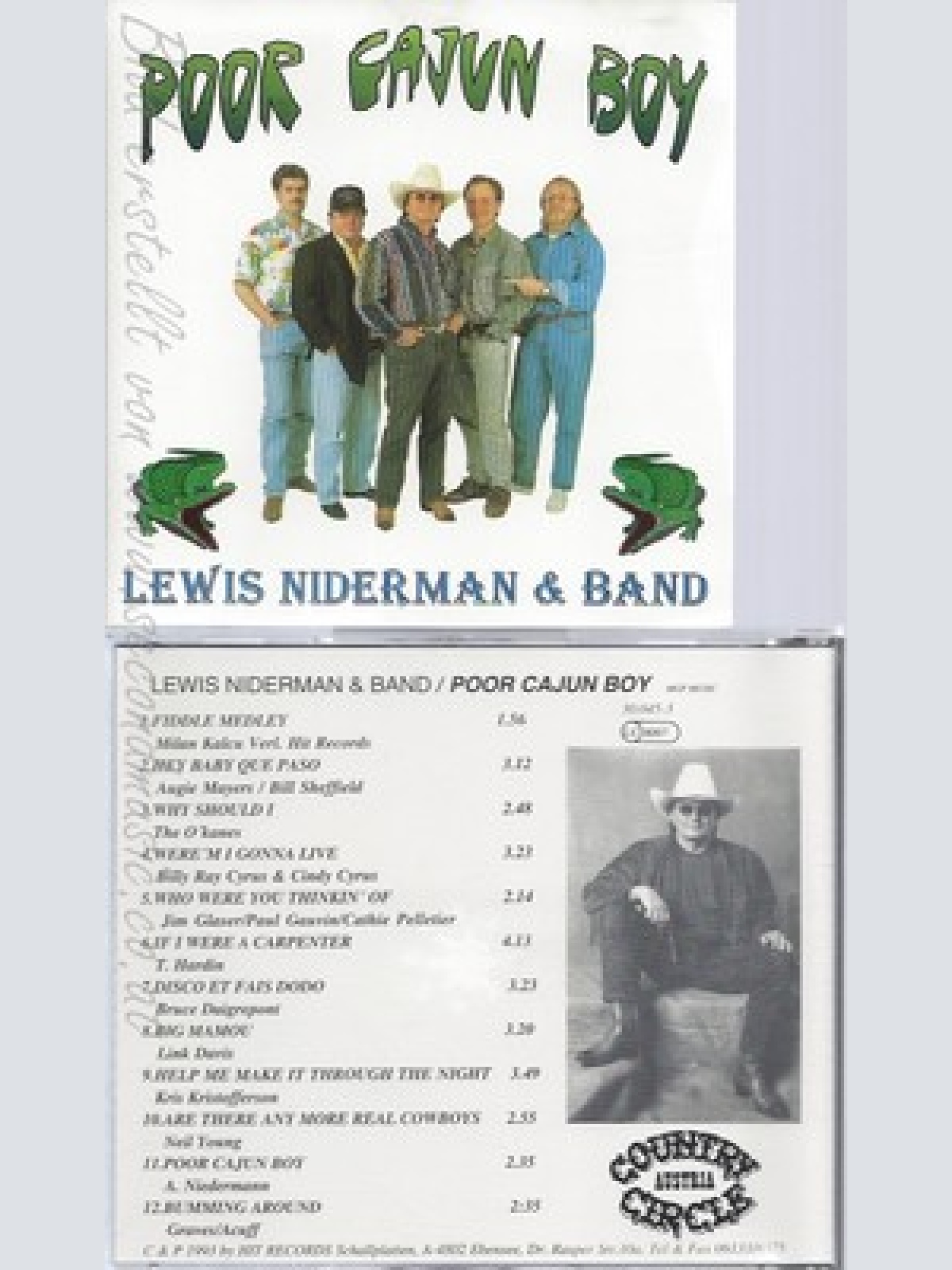 CD--LEWIS NIDERMAN & BAND--POOR CAJUN BOY--