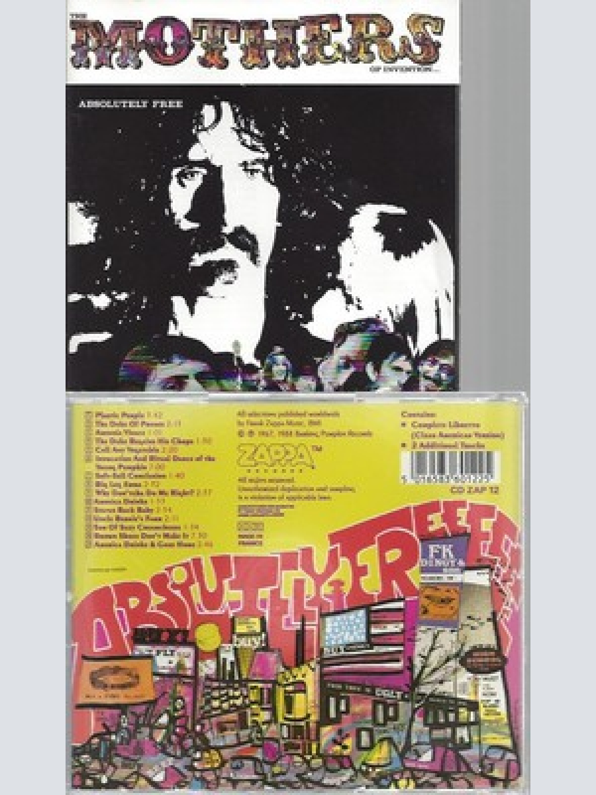 CD--FRANK ZAPPA --ABSOLUTELY FREE--