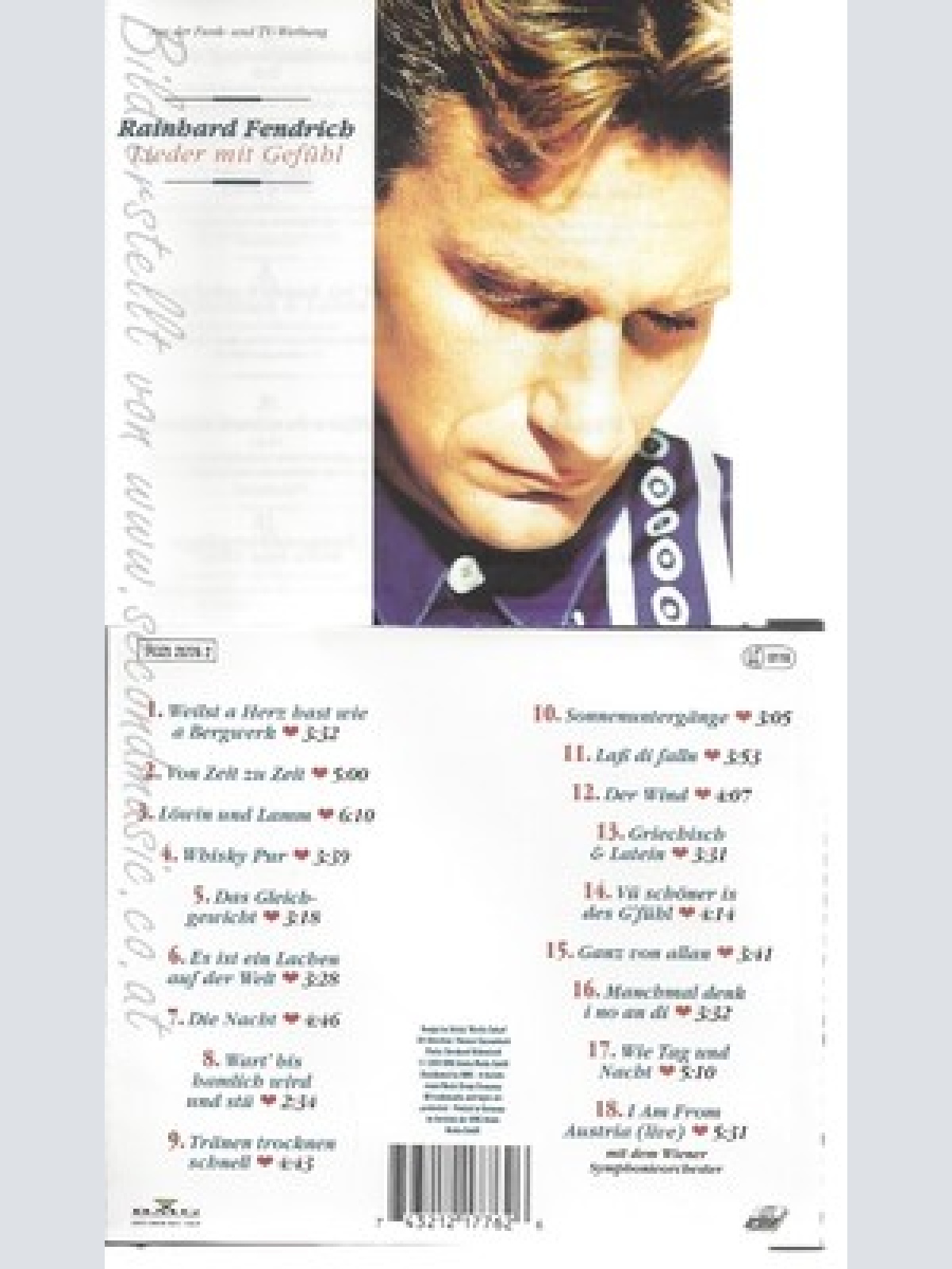 CD--RAINHARD FENDRICH -- -- LIEDER MIT GEFUEHL