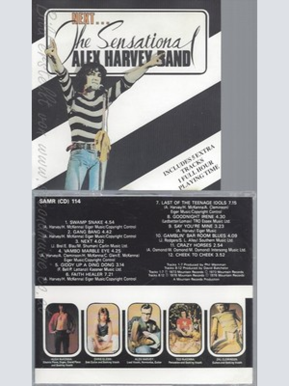 CD--THE SENSATIONAL ALEX HARVEY BAND--NEXT--SAMURAI--SAM CD