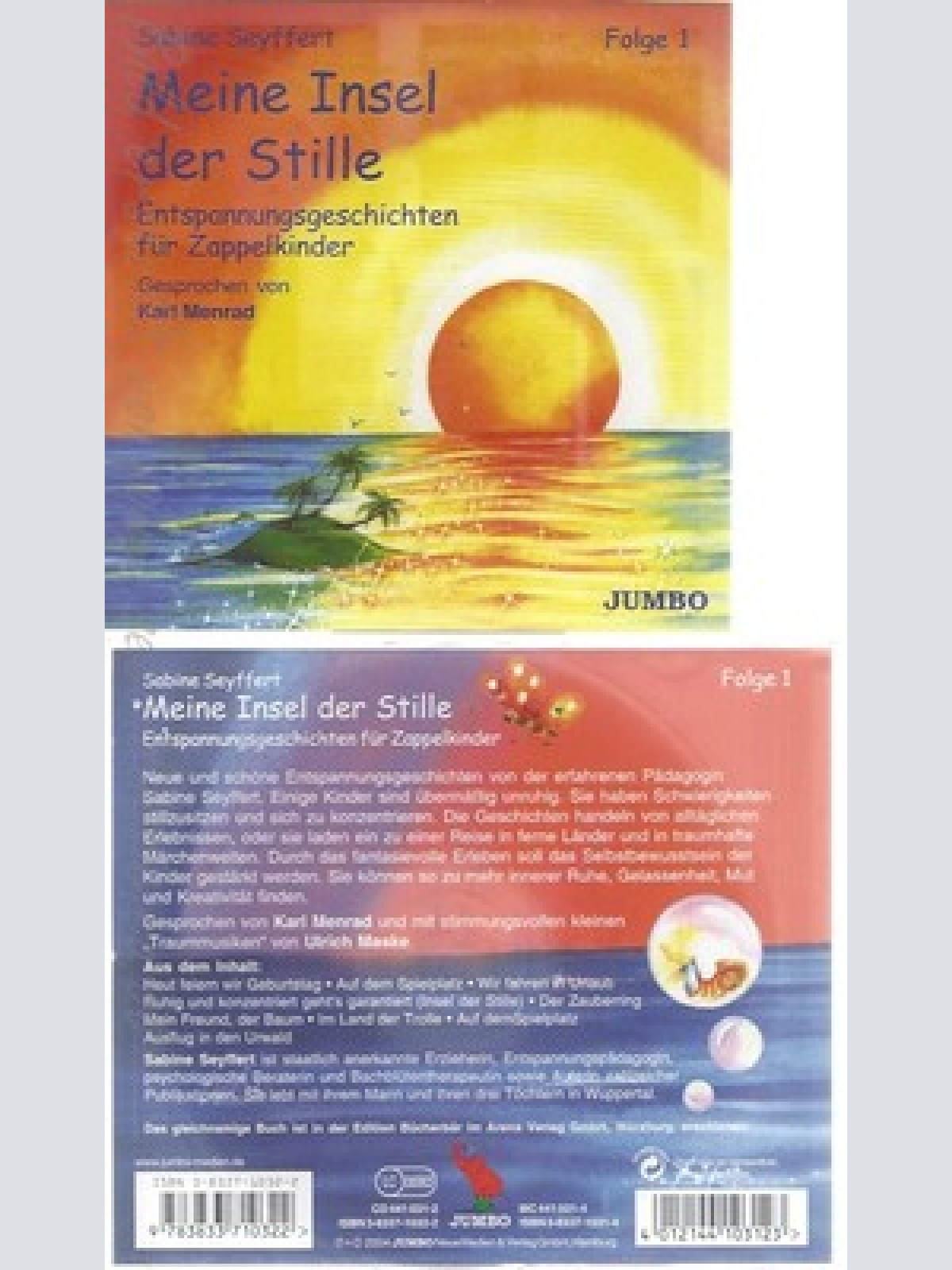 CD--SABINE SEYFFERT UND KARL MENRAD ---MEINE INSEL DER STILLE 1. CD: ENTSPANNUNG