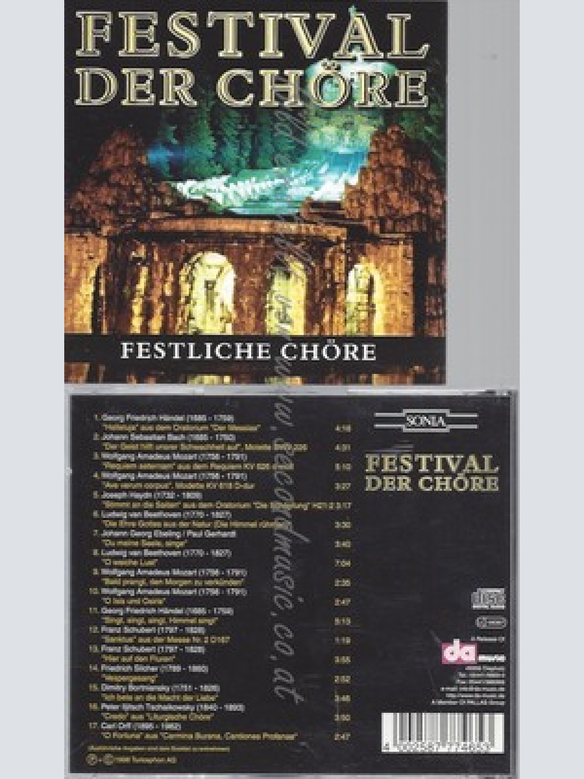 CD--VARIOUS UND VARIOUS -- -- -- DAS FESTIVAL DER CHOERE --