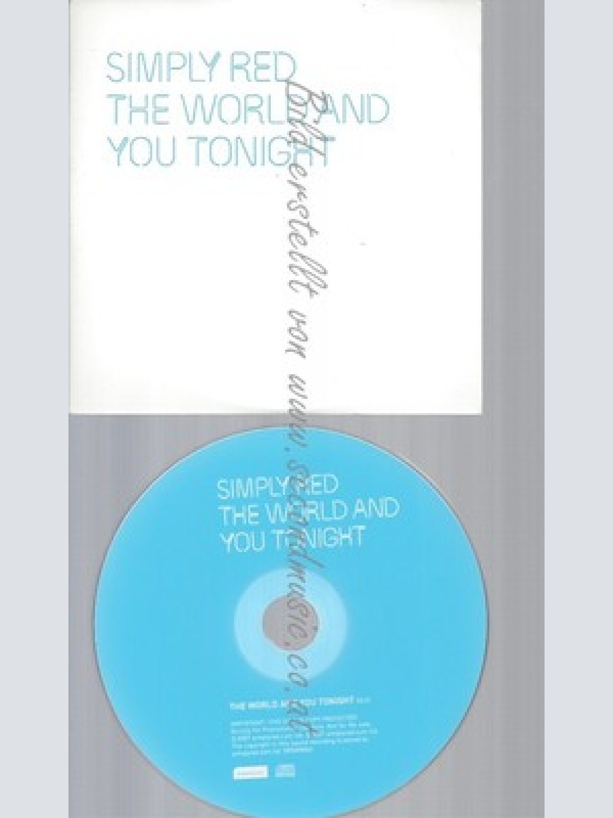 CD--SIMPLY RED--THE WORLD AND YOU TONIGHT--PROMO-CARDSLEEVE