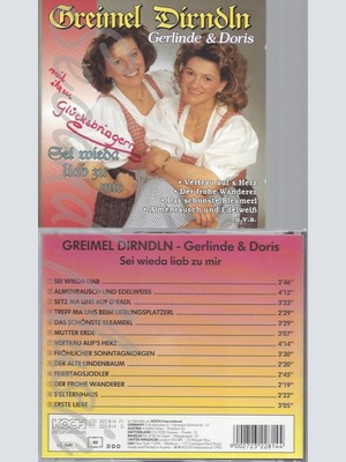 CD--GREIMEL DIRNDLN--SEI WIEDA LIAB ZU MIR