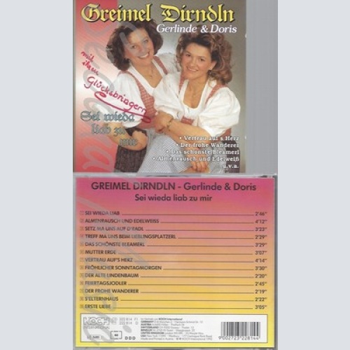 CD--GREIMEL DIRNDLN--SEI WIEDA LIAB ZU MIR