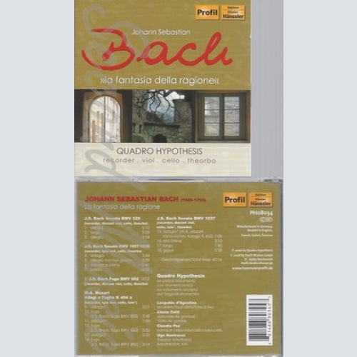 CD--QUADRO HYPOTHESIS UND JOHANN SEBASTIAN BACH -KOMPONIST- -2008- -- LA FANTASI