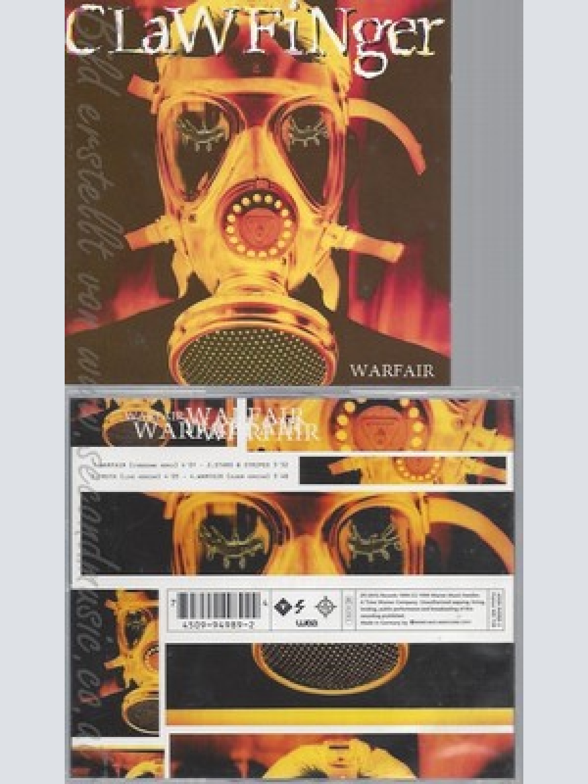 CD--CLAWFINGER - SINGLE -- WARFAIR --