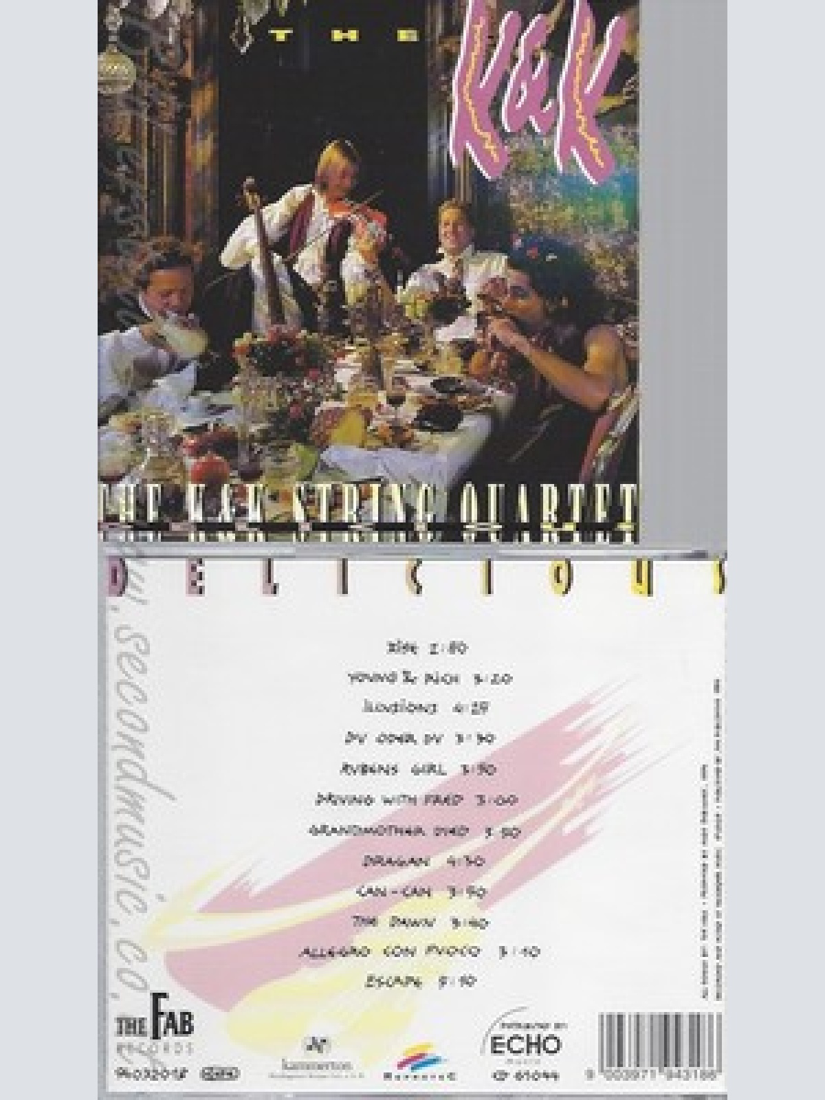 CD--THE K & K STRING QUARTET -- DELICIOUS