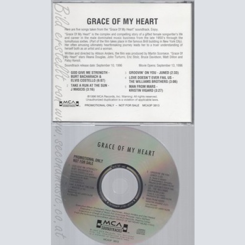 CD--GRACE OF MY HEART---PROMO--OHNE FRONTCOVER--ELVIS COSTELLO & VA