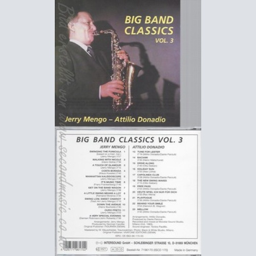 CD--TTILIO DONADO--BIG BAND CLASSICS - VOL. 3: JERRY MENGO