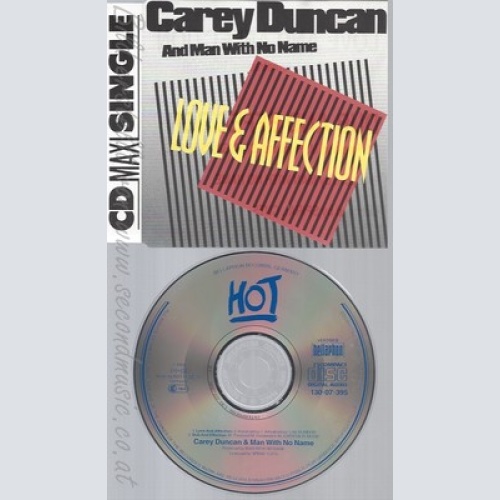 CD--CAREY DUNCAN & MAN WITH NO NAME - SINGLE -- LOVE & AFFECTION