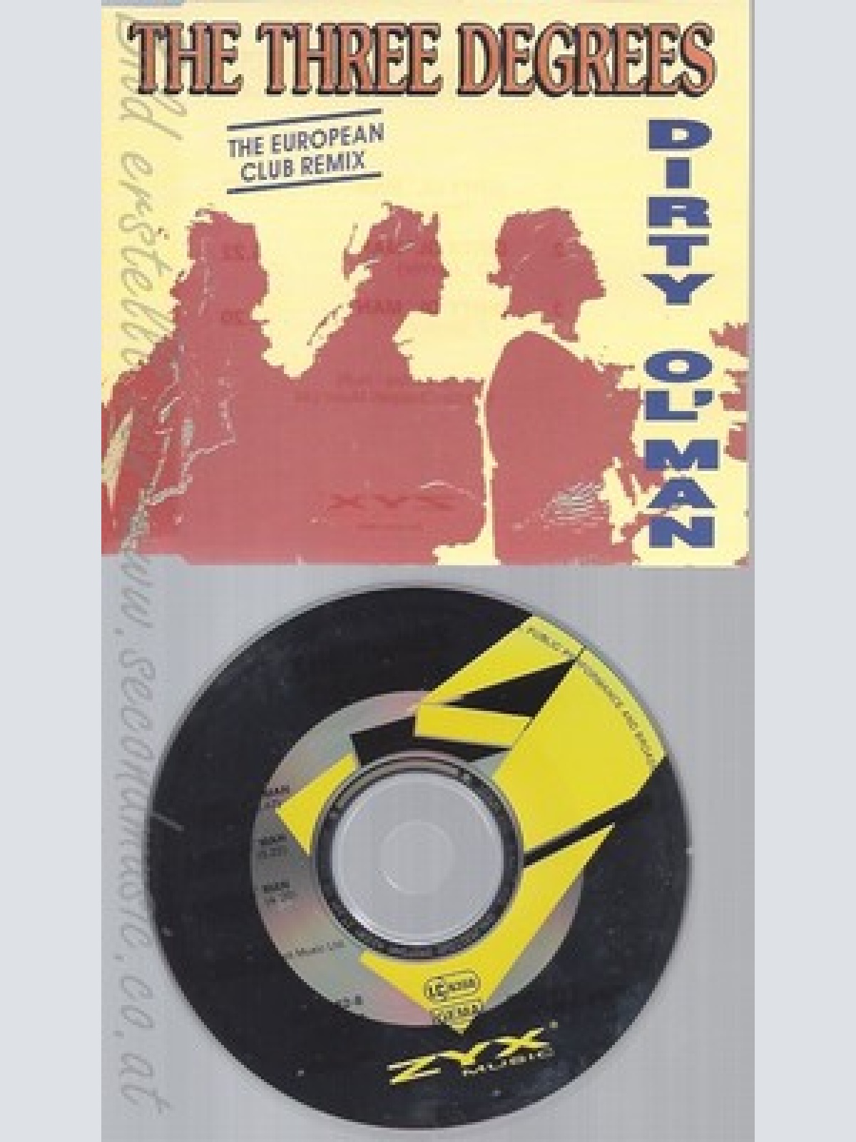 CD--THREE DEGREES - SINGLE -- DIRTY OL' MAN -EUROPEAN CLUB REMIX, #ZYX7162-