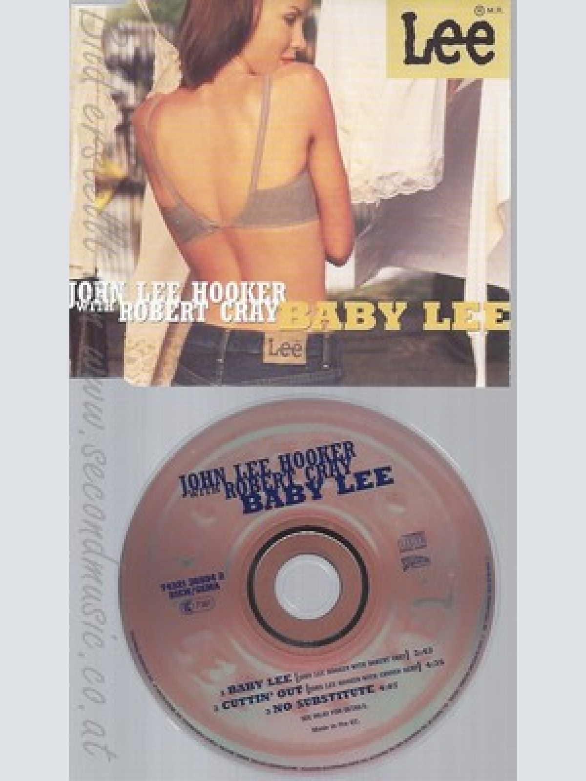 CD--JOHN LEE HOOKER - SINGLE -- BABY LEE -+ ROBERT CRAY--X1+2-