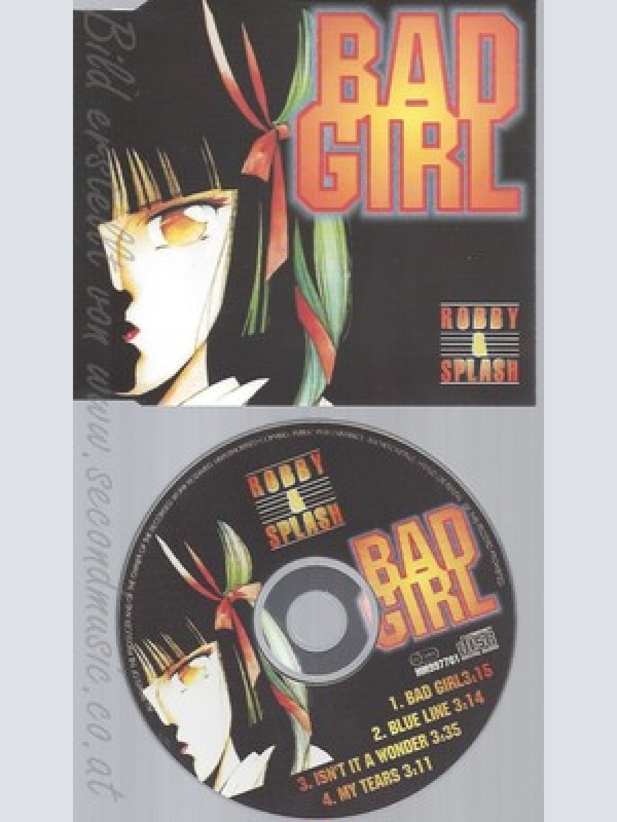 CD--ROBBY & SPLASH -- - SINGLE -- BAD GIRL