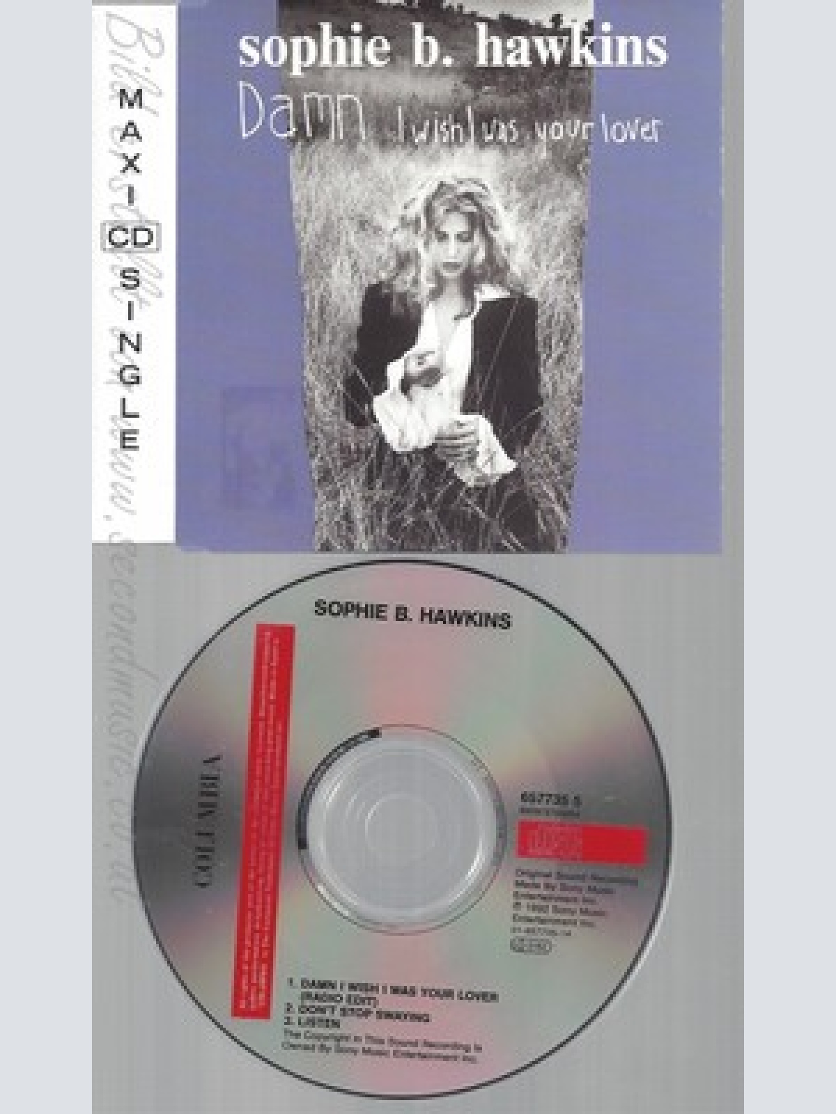 CD--SOPHIE B. HAWKINS -- --- DAMN, I WISH I WAS YOUR LOVER