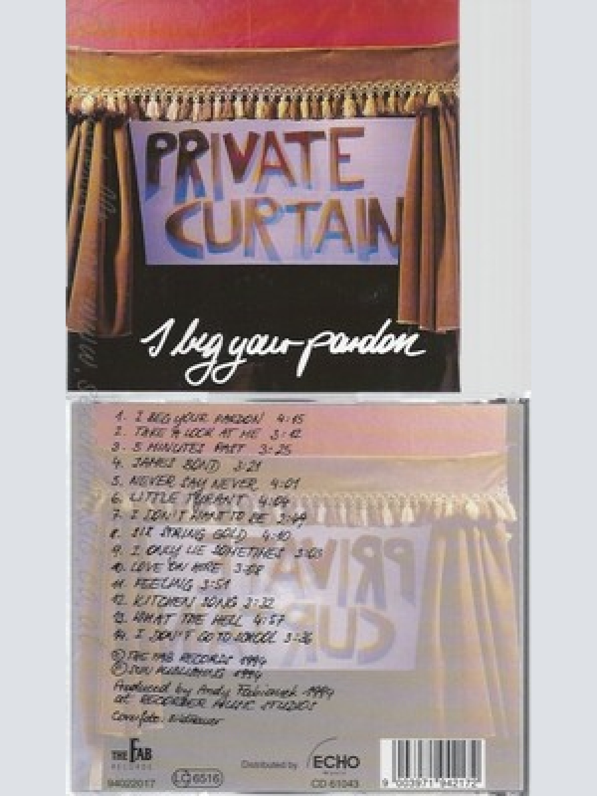 CD--PRIVATE CURTAIN -- I BEG YOUR PARDON