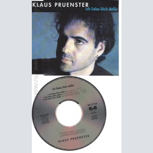 CD--KLAUS PRUENSTER -ICH LIEBE DICH DAFUER ---3 VERSIONS, 1993-