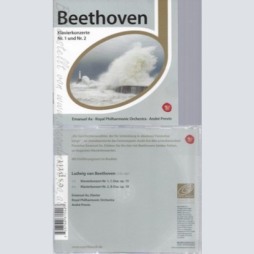 CD--EMANUEL AX UND LUDWIG VAN BEETHOVEN -- -- -- KLAVIERKONZERTE 1+2
