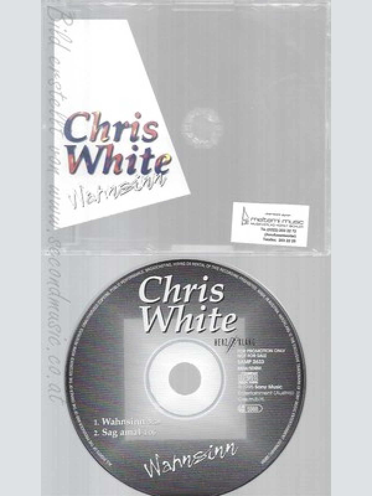 CD--CHRIS WHITE--WAHNSINN--PROMO