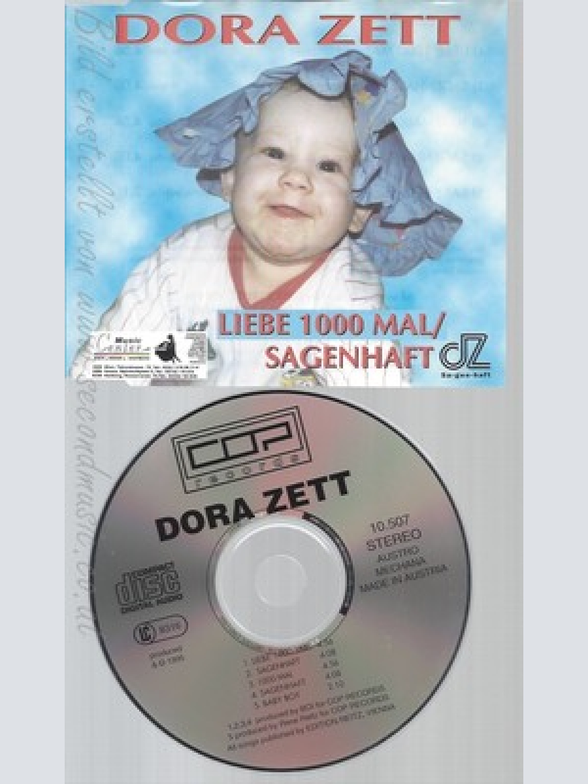 CD--DORA ZETT--LIEBE 1000 MAL SAGENHAFT--JARETZ/