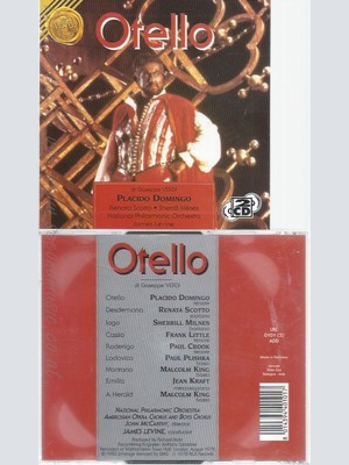 CD--PLACIDO DOMINGO, RENATA SCOTTO, SHERRILL MILNES UND JAMES LEVINE --2CD -- OT