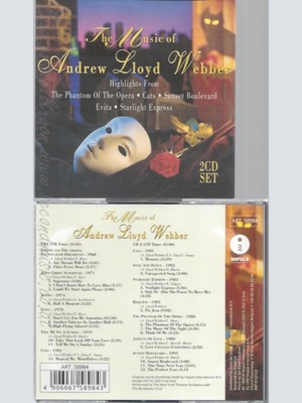 CD--VA--- MUSIC OF ANDREW WEBBER--2CD--THR BEST --LLOYD