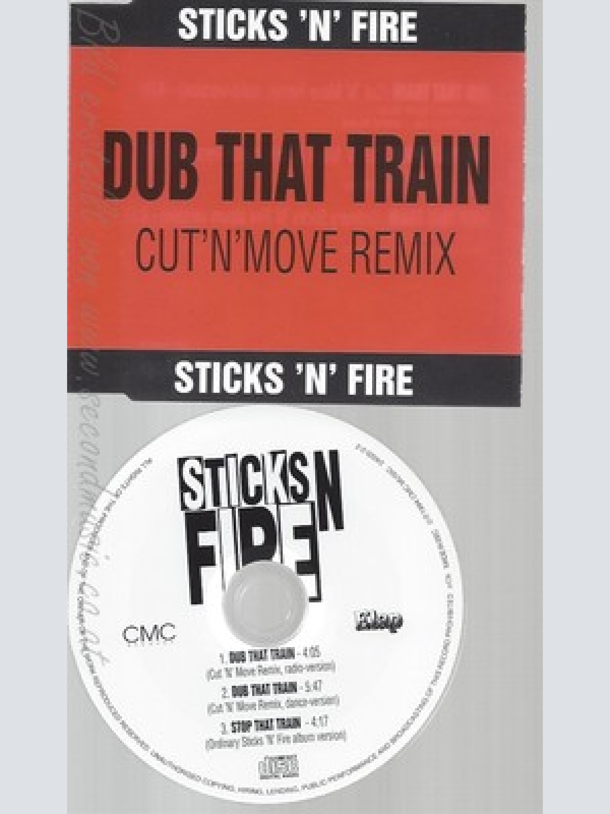 CD--STICKS 'N' FIRE ----CUT 'N' MOVE REMIX --