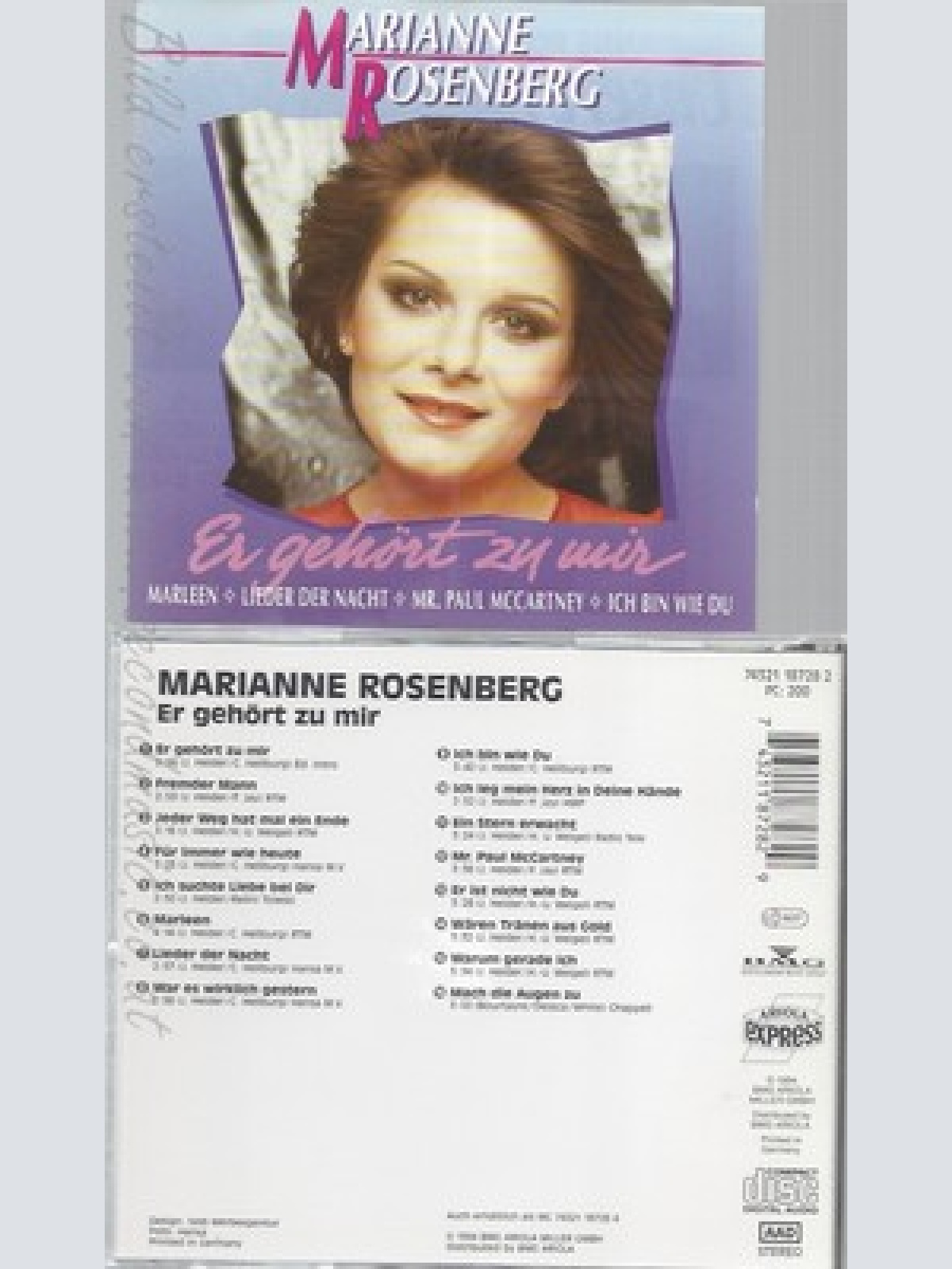 CD--MARIANNE ROSENBERG -- -- ER GEHÖRT ZU MIR