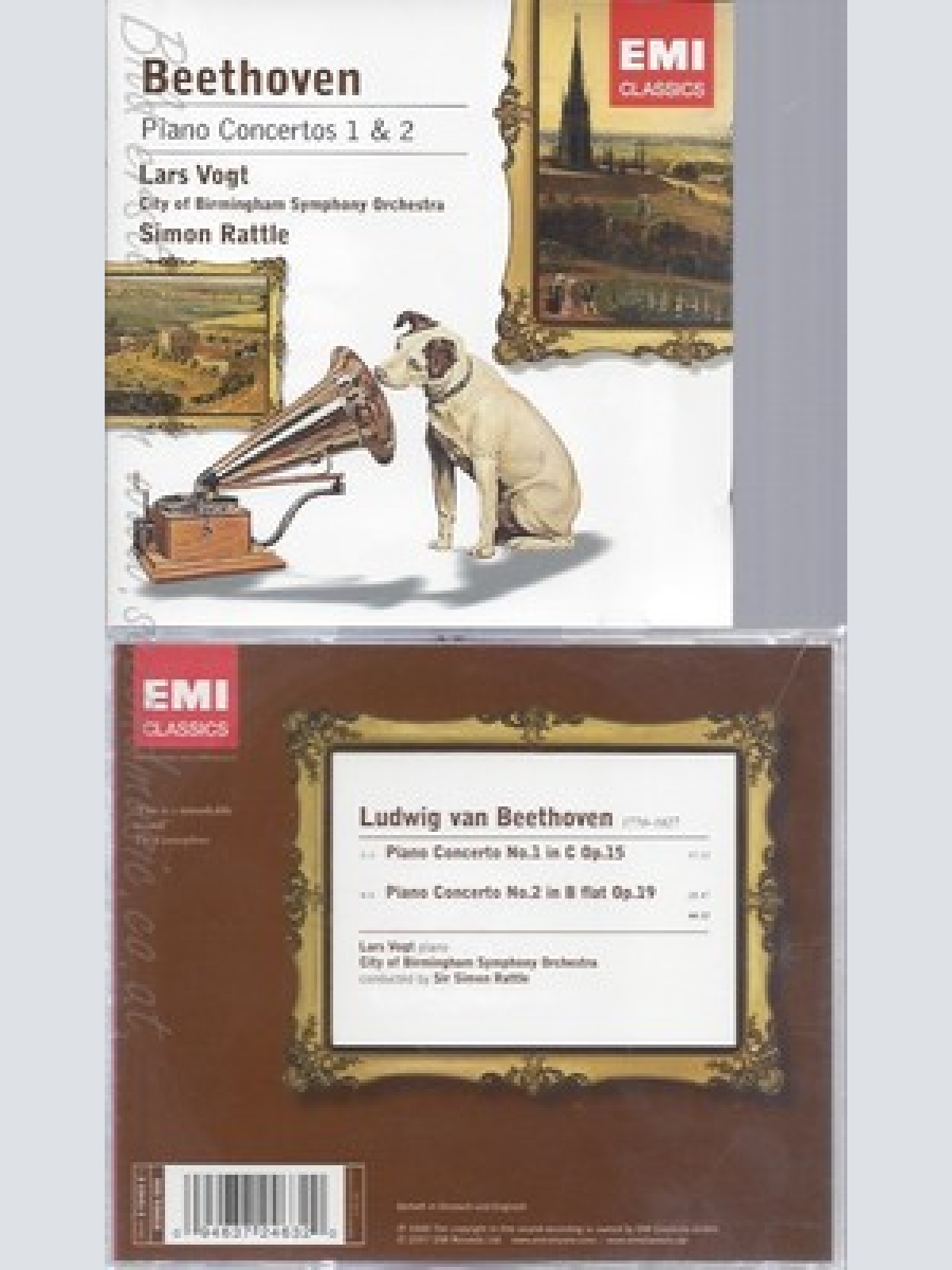 CD--LARS VOGT, SIMON RATTLE, CBSO UND LUDWIG VAN BEETHOVEN -- -- -- KLAVIERKONZE