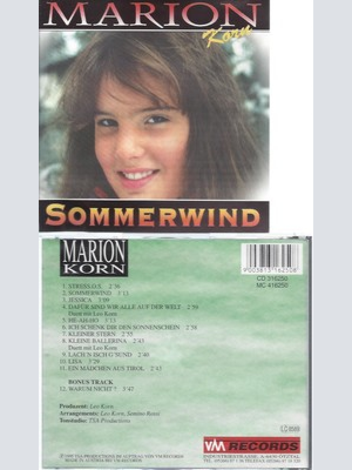 CD--MARION KORN --SOMMERWIND