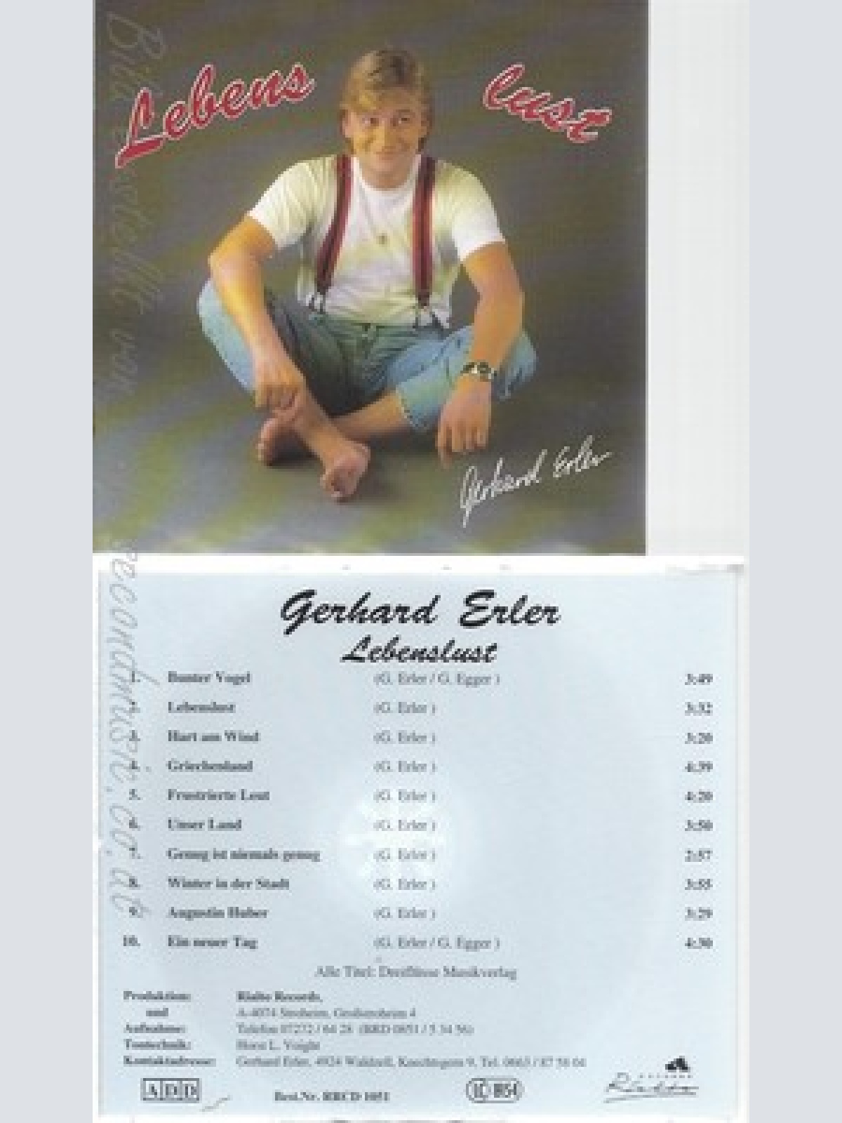 CD--GERHARD ERLER--LEBENS LUST