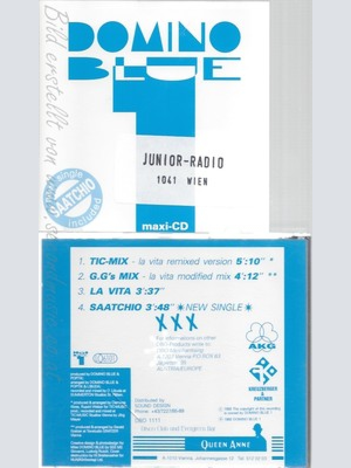 CD--DOMINO BLUE--SAATCHIO