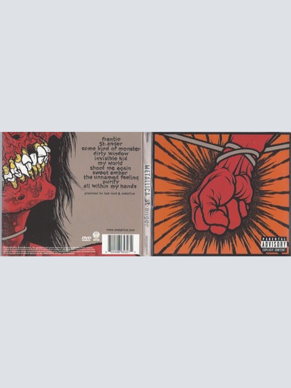 CD--METALLICA --ST ANGER--DIGI ----CD + DVD-