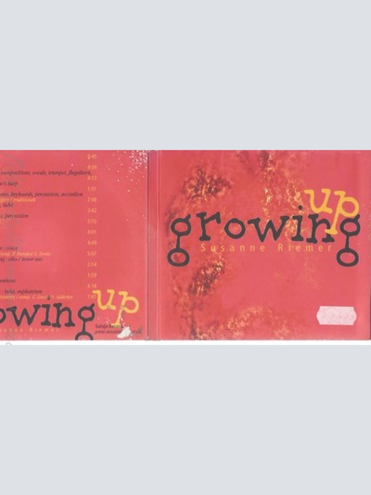 CD--SUSANNE RIEMER--GROWING UP