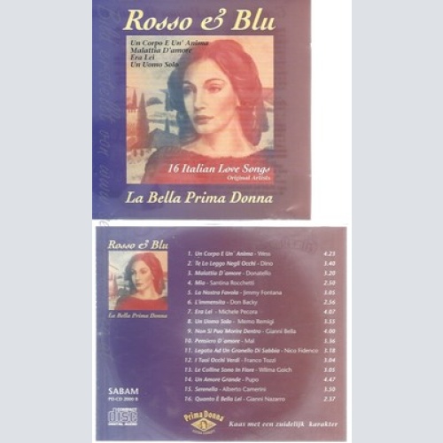 CD--ROSSO E BLU--LA BELLA PRIMA DONNA