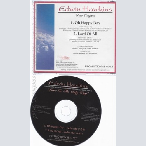 CD--EDWIN HAWKINS--LOVE IS THE ONLY WAY--PROMO